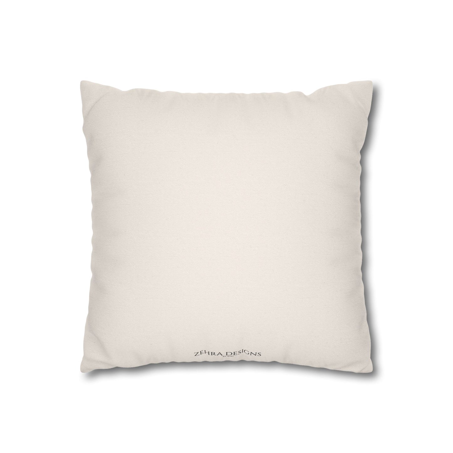 Pomegranate Print Pillow Cover - Cream & Maroon