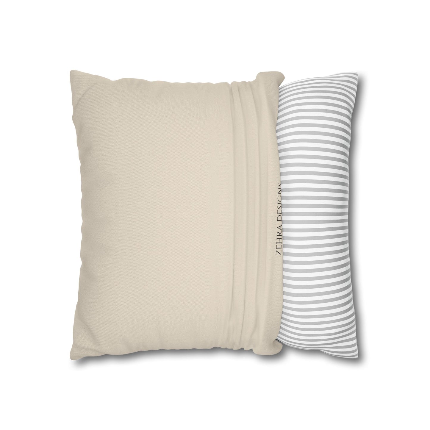 Blue Pomegranate Pillow Cover - Cream, Burgundy & Olive Green