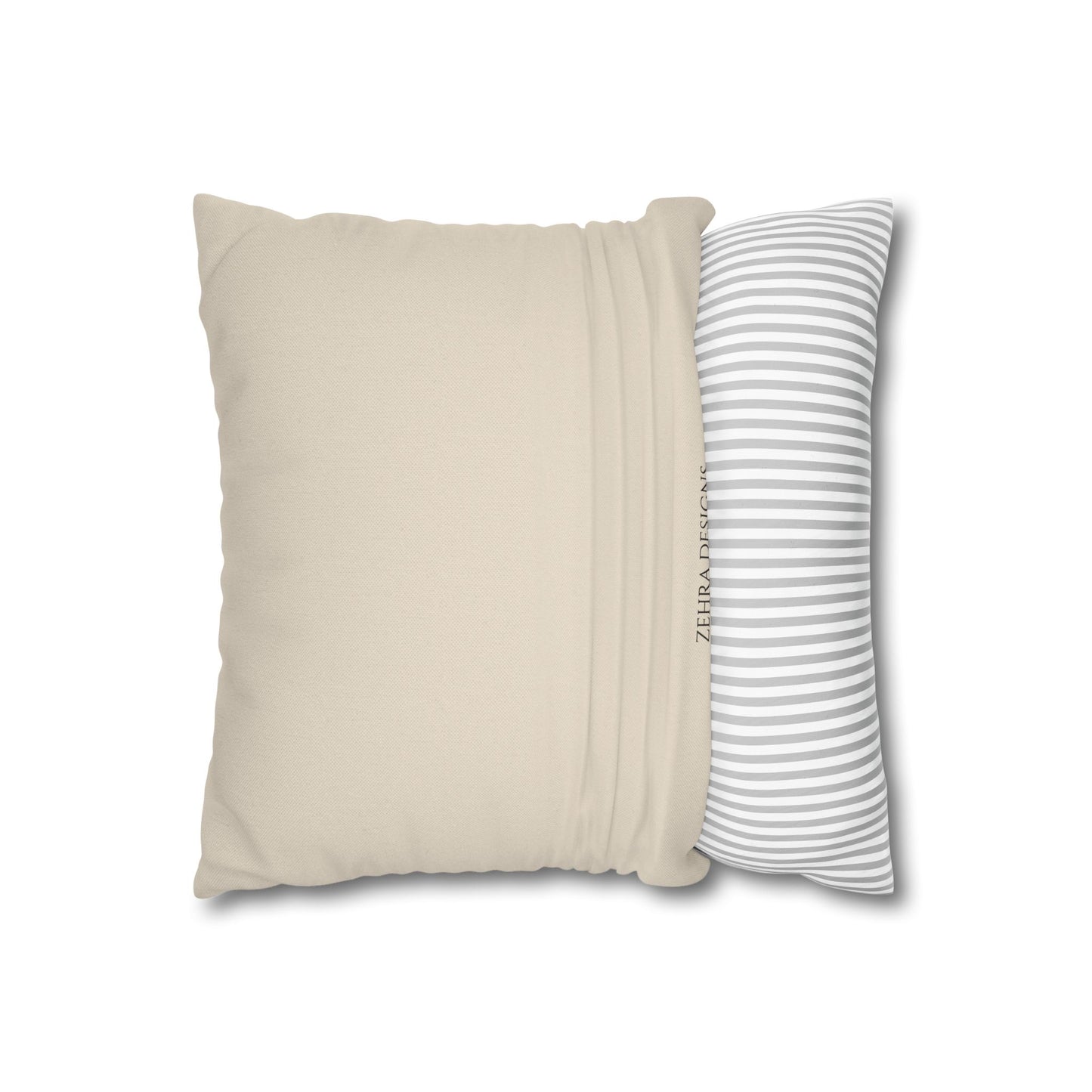 Blue Pomegranate Pillow Cover - Cream, Burgundy & Olive Green