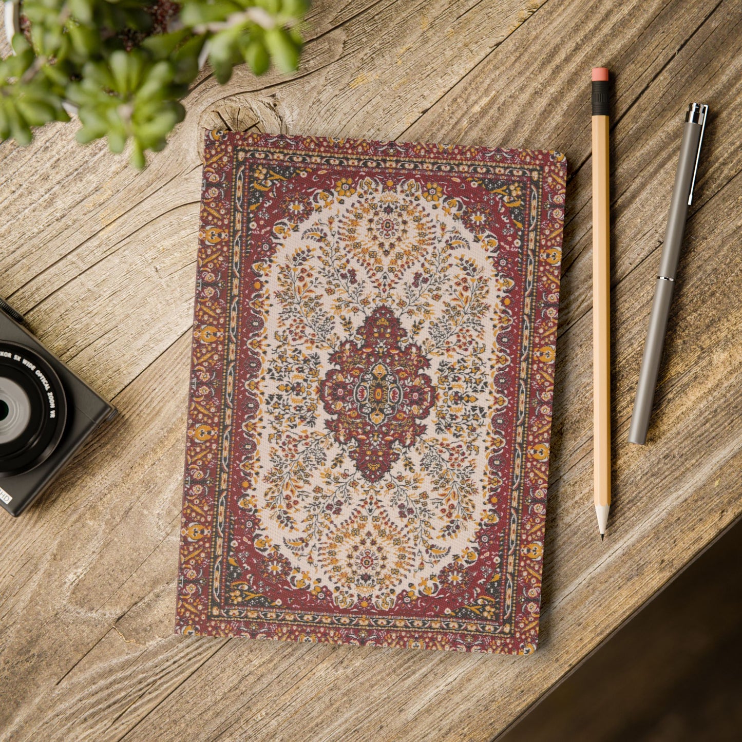 Self-Reflection Softcover Journal (Red/Beige)