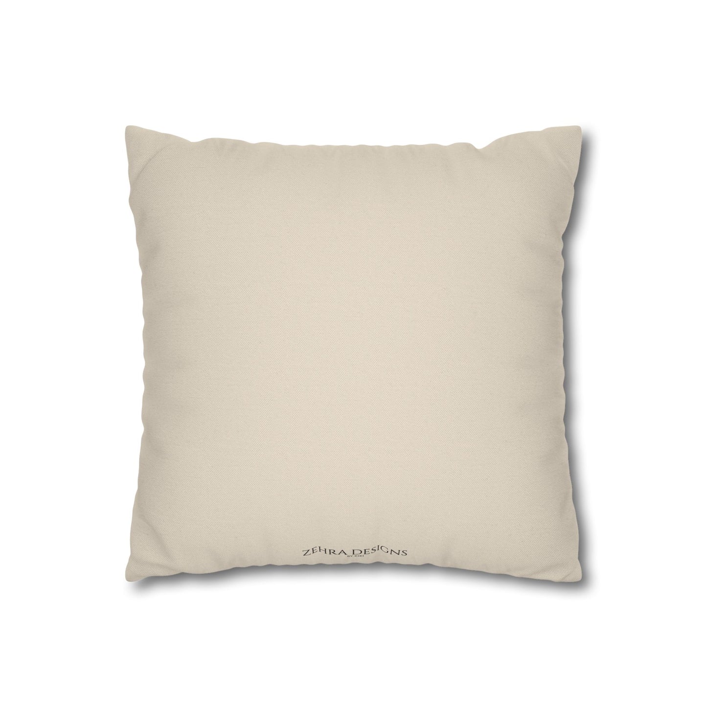 Blue Pomegranate Pillow Cover - Cream, Burgundy & Olive Green