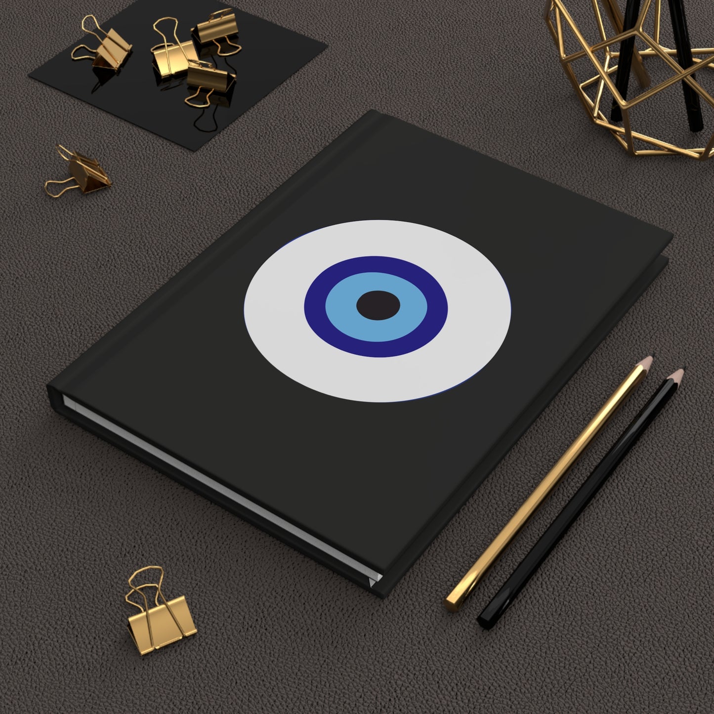 Evil Eye (Black) - Hardcover Journal & Decor Book