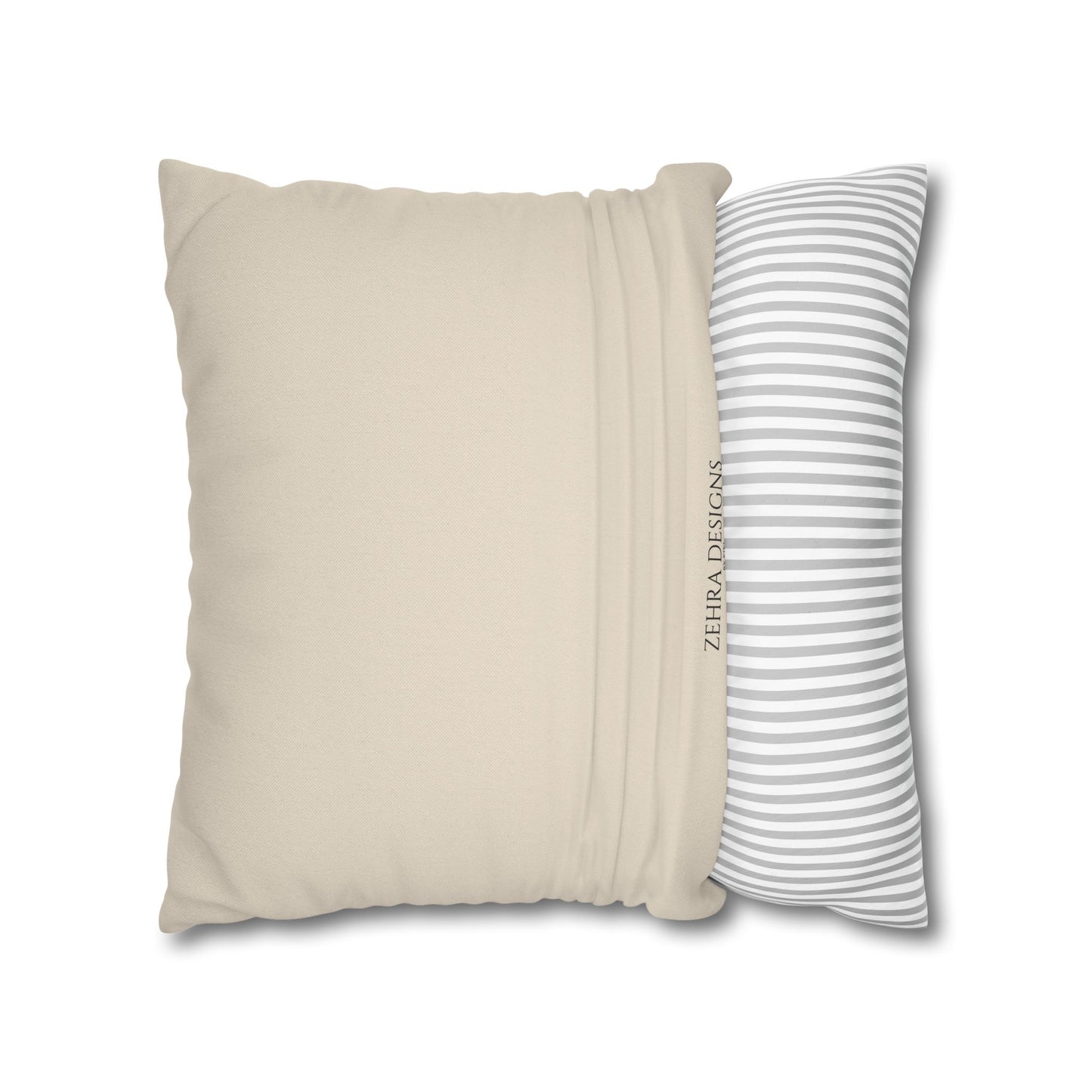 Blue Pomegranate Pillow Cover - Cream, Burgundy & Olive Green