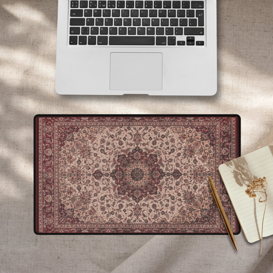 Turkish Rug Desk Mat (Rose)