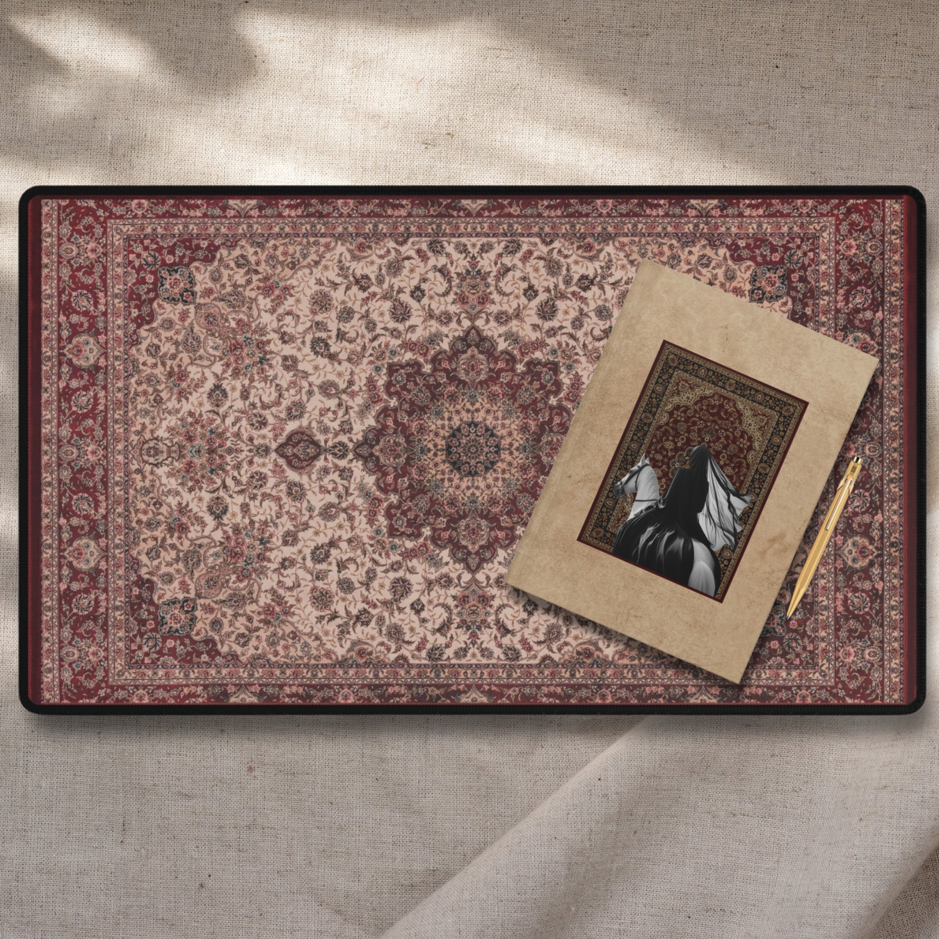 Turkish Rug Desk Mat (Rose)