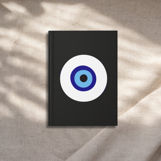 Evil Eye (Black) - Hardcover Journal & Decor Book